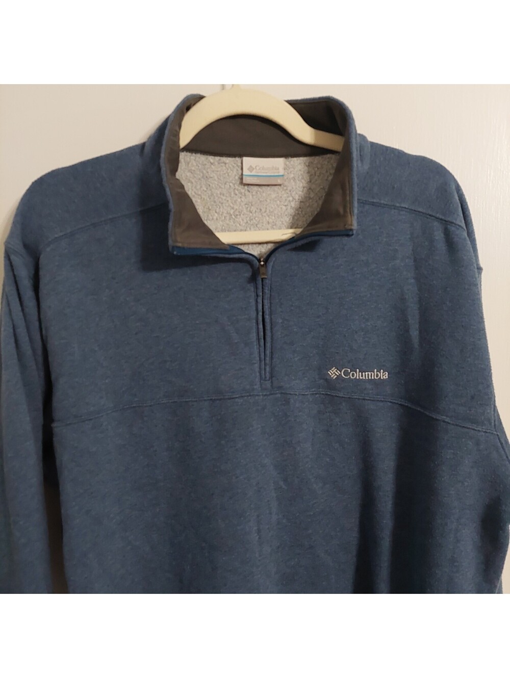 Columbia Men's Blue Half-Zip Pullover Sweater Size L